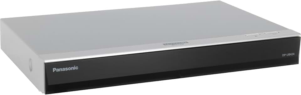 Panasonic DP-UB424EGS Ultra HD Blu-ray Player (4K Blu-ray Disc, 4K VoD, DLNA, 2X HDMI, USB, Silber)