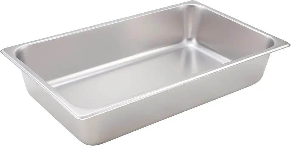 Winco 4-Inch Pan, Full, Stainless Steel