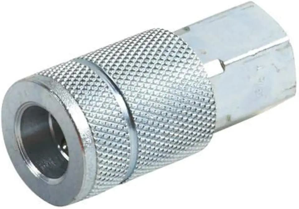 Metabo HPT Automotive Air Coupler, 3/8" Body Size, Zinc Plated Steel, 1/4" Female Thread Size (115310M)