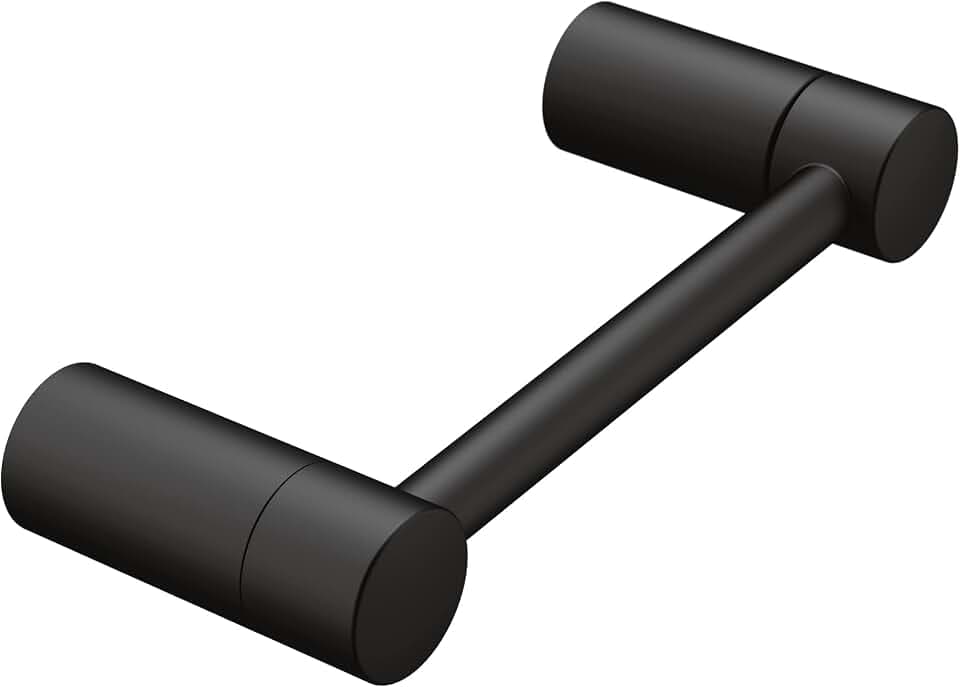 Moen YB0408BL Align Matte Black Pivoting Toilet Paper Holder