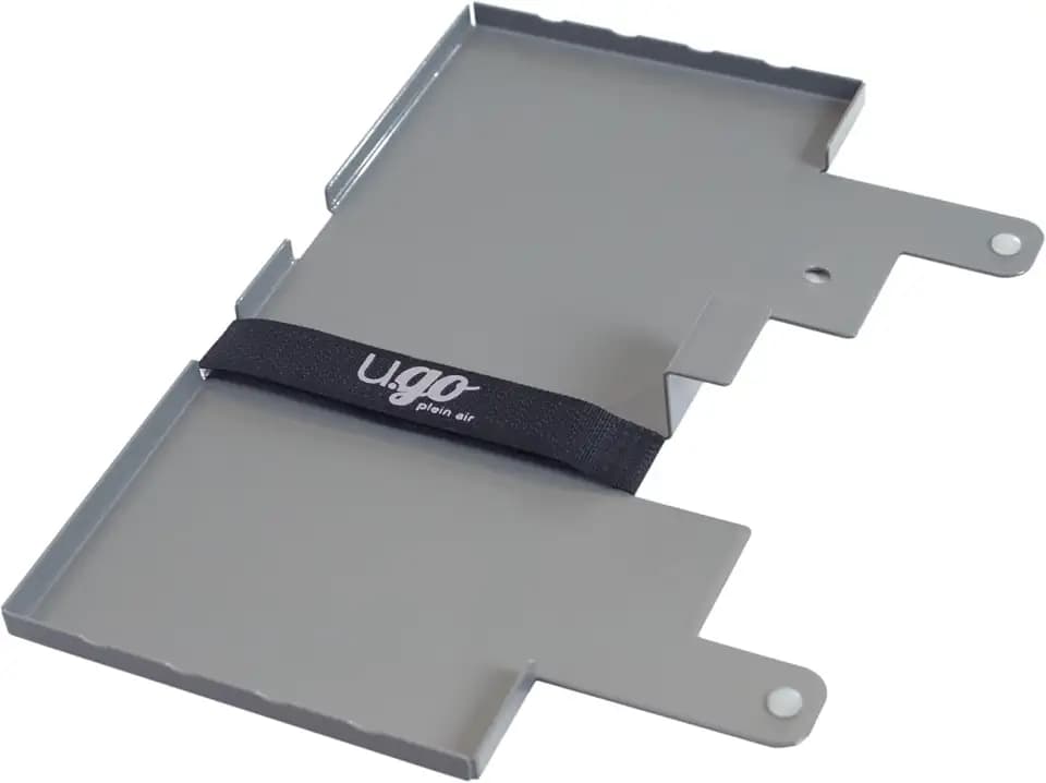 New Wave u.go Plein Air | Anywhere Metal Side Tray, 4x8 Inches, Compatible with u.go Pochade Boxes, En Plein Air Easel Accessory for Outdoor Painting (Medium)