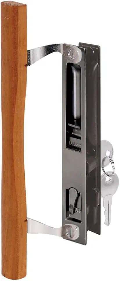 PRIME-LINE Keyed Sliding Glass Door Handle Set, Hook Style, 6-5/8 in.