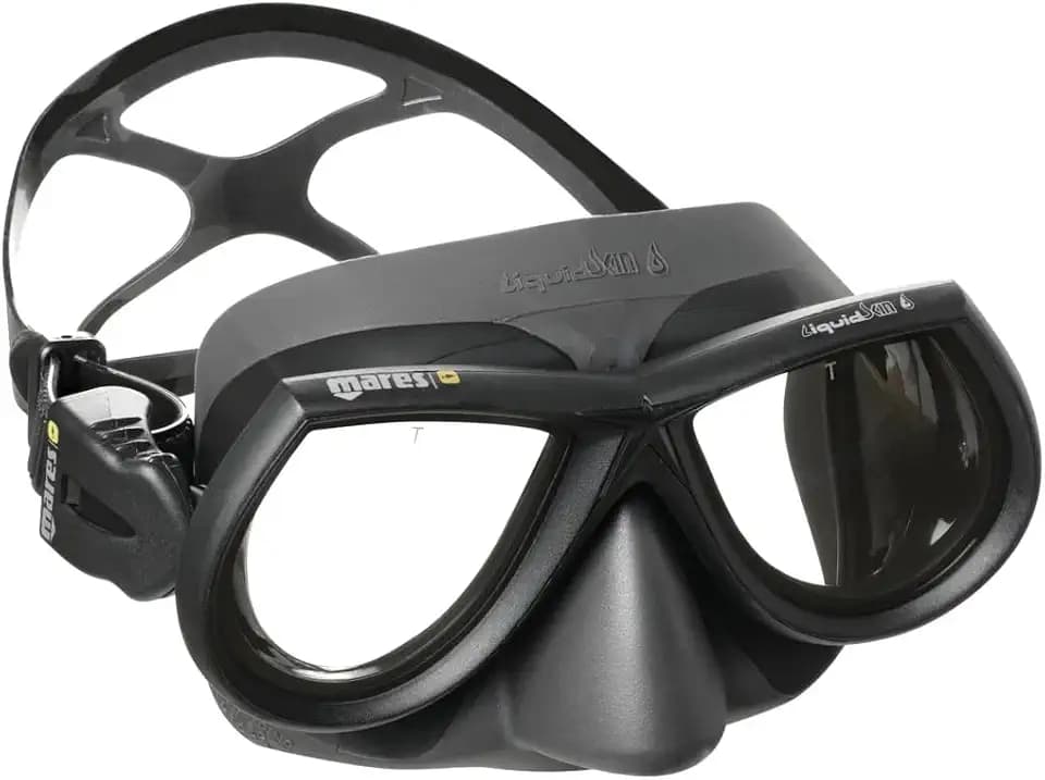MARES Star Liquidskin Spearfishing Mask for Diving | Bi-Silicone Mask Skirt and Strap | Snorkeling, Water Sports, Underwater