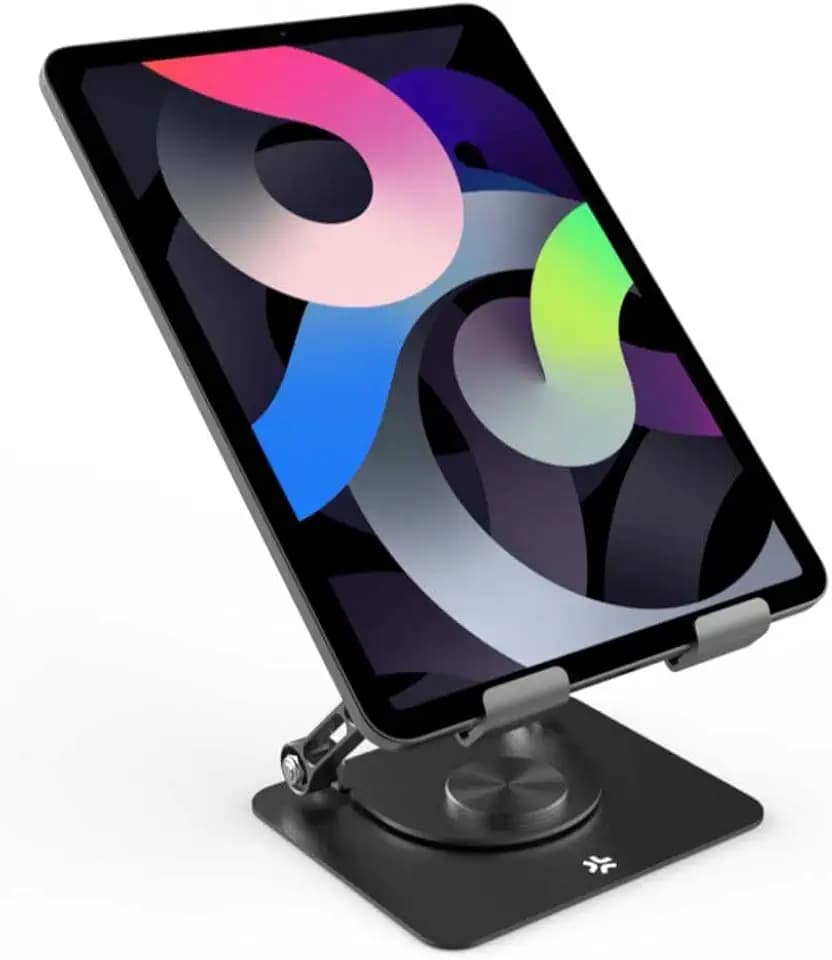Celly 360 Rot Stand Tablet and Laptop SUPPORTO DA SCRIVANIA per Notebook E Tablet RUOTABILE DI 360 GRADI per Laptop Fino A 15.6" RIVESTIMENTI IN Silicone ANTIGRAPHIO Marke