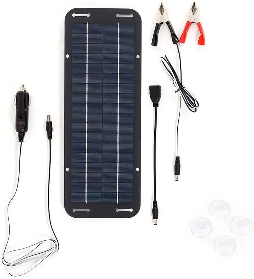 Solar-Ladegerät für Batterieladegerät, 30 W, Solarpanel, 12 V, Erhaltungsladegerät für Batterieladegerät, Kit für Motorrad, Boot, Auto, Wohnmobil, Marine, Anhänger