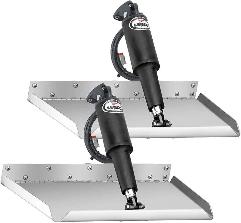 LENCO Marine 15016-101 Edge Mount Trim Tab Kit Without Switch - 12" x 12"