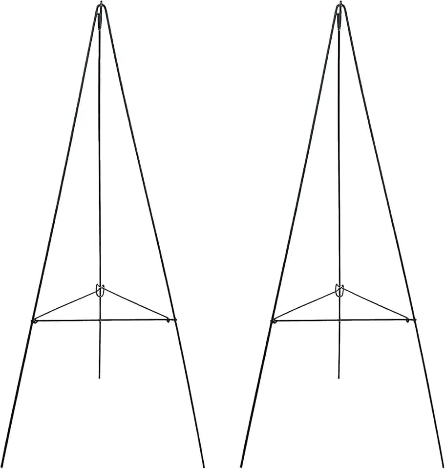 2Pcs 30In Christmas Wreath Stand Christmas Wreath Holder for Cemetery Gravestone Wreath Stands Large Wire Easel Flower Holders for Grave Holiday Outdoor