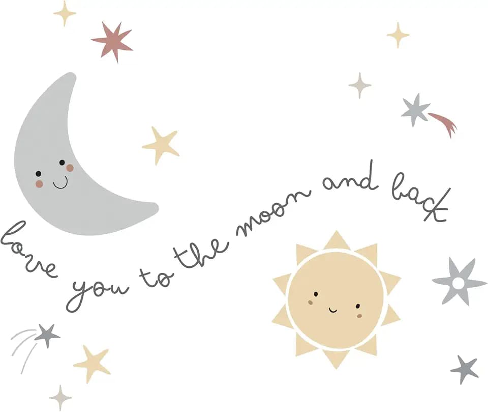 Bedtime Originals Little Star Celestial Moon & Stars Wall Decal/Stickers