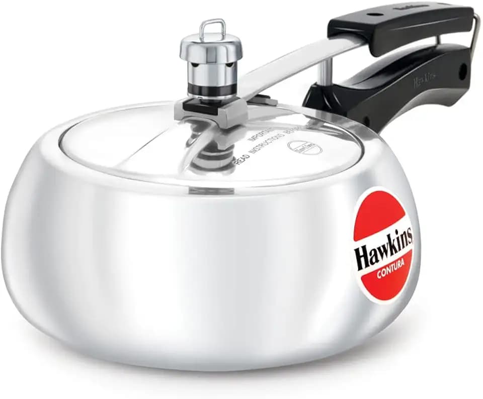 Hawkins Contura 2L Aluminium Inner Lid Pressure Cooker (Silver)