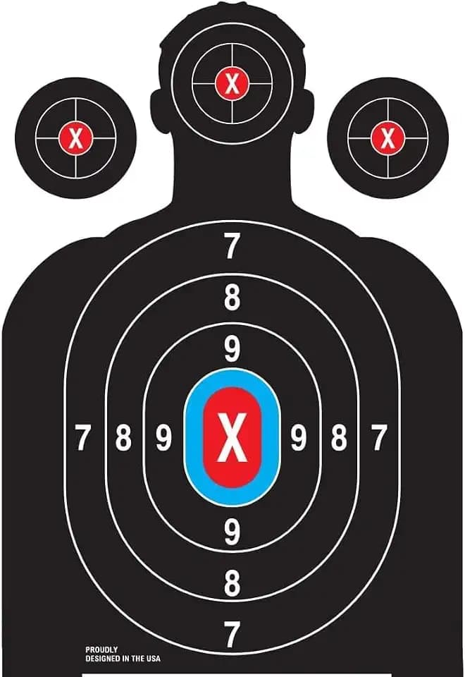 Heavy Duty Shooting Targets Paper - Targets for Shooting Range - Indoors & Outdoor Targets for Shooting Rifle - Gun Range Targets for Pistol Shooting - Handgun Shooting Range Accessories.