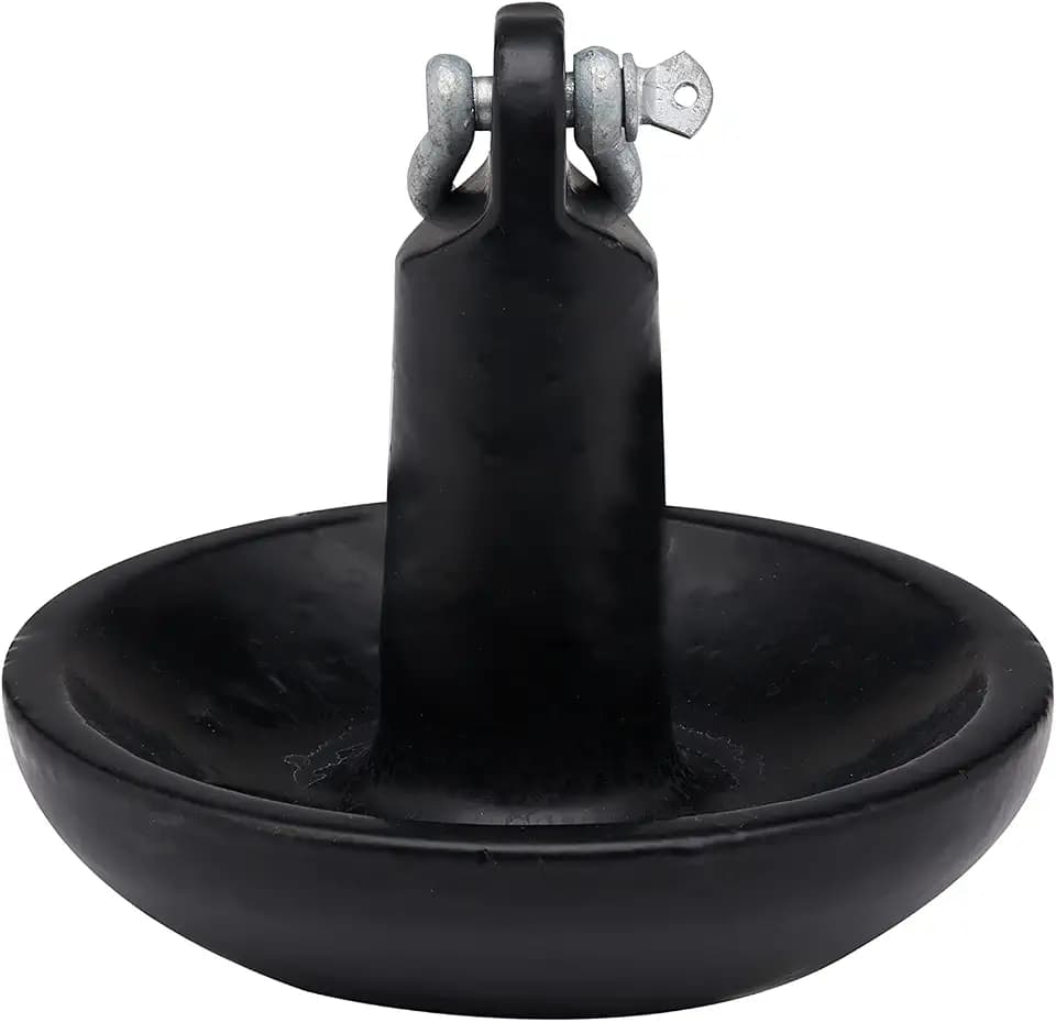 Seachoice Mushroom Anchor, Vinyl Coated Cast Iron, 30lbs, for Boats up to 28 ft.
