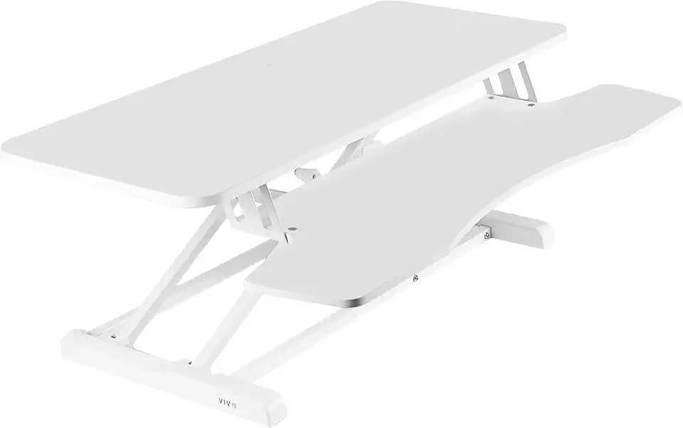 VIVO White 36 in Standing Desk Converter, DESK-V036KW