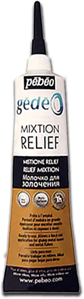 Pebeo Gedeo Mixtion Relief Gilding Paste, 37 ml Tube, Transparent