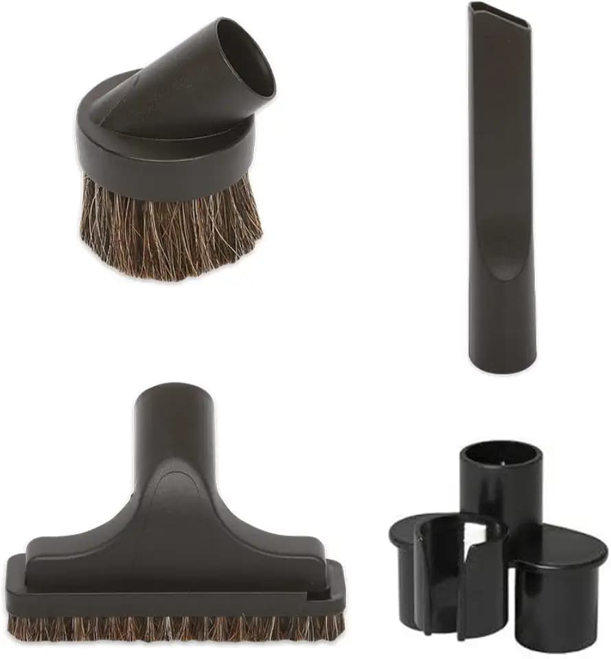 OVO 4PCS Universal Vacuum Cleaner Accessories - Dusting Brush, Crevice Tool, On-Board Caddy Tool, Upholstery Brush, 1 1/4 inch (32mm) Inner Diameter, Fits All