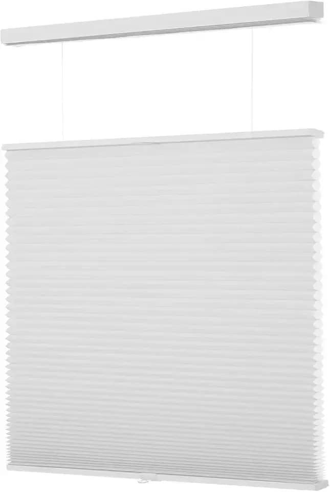 MYshade Top Down Bottom Up(TDBU) Cellular Shades, 1.5 inch Cordless Light Filtering Honeycomb Pleated Blinds for Windows Home Bedroom Office, Light Control, Thermal Insulated, 36" W x 64" H,White