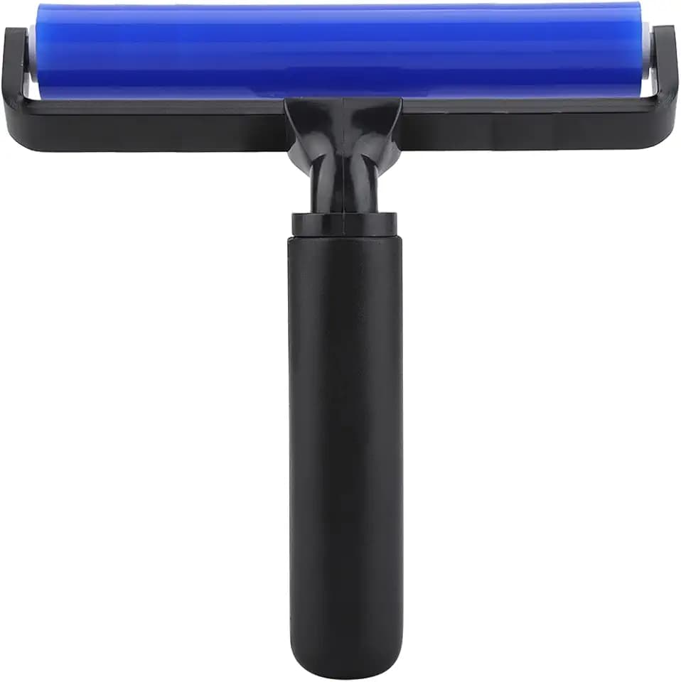 6 Inch Silicone Manual Roller Anti Static Cleaner Tool, Manual Tiny Dust Particles Dust Removal Roller Tool