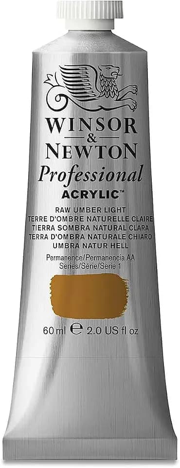 Winsor & Newton Professional Acrylic Paint, 60ml, Raw Umber Light