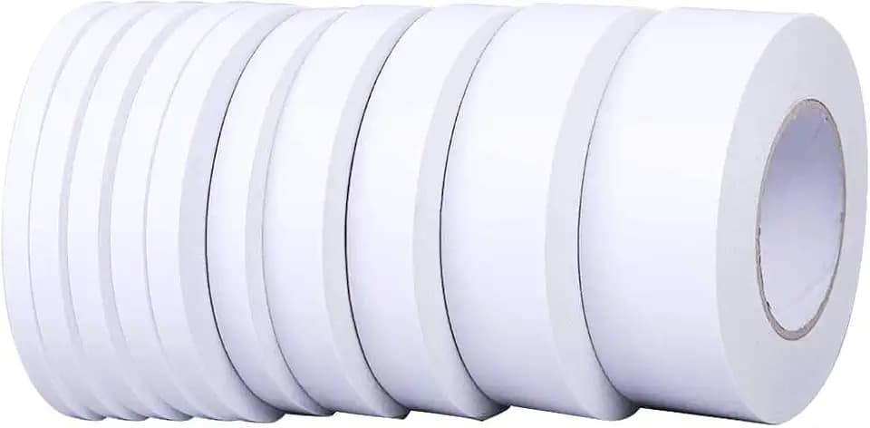 10 Rolls Double Sided Adhesive Tape Heavy Duty Two Sided Tape Double Sticky Adhesive Tape Tear and Tape Adhesive for Arts Crafts Scrapbooking Photos Card Making Gift Wrapping(5,8,10,12,15,18mm Wide)