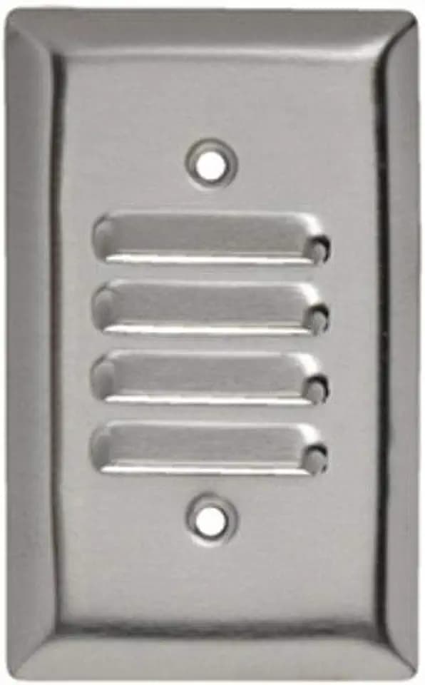Legrand Pass & Seymour SS771 Stainless Steel Type 302/304 Wall Plate, 1 Gang, One Vertical Louvered Opening, Stainless (1 Count)
