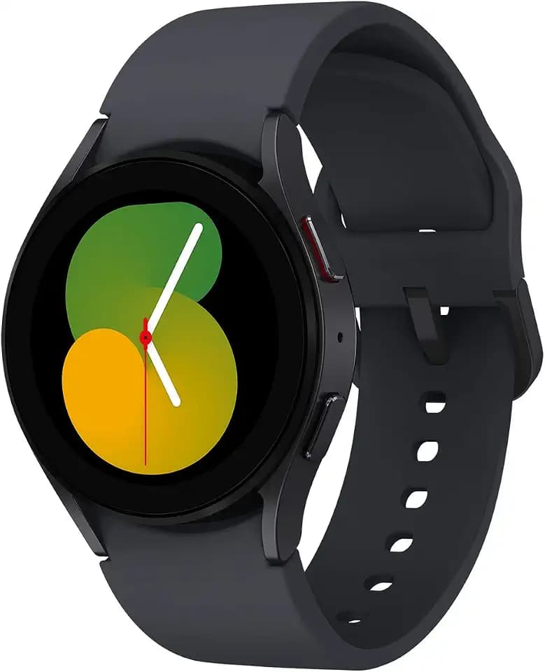 Samsung Galaxy Watch5, Runde Bluetooth Smartwatch, Wear OS, Fitnessuhr, Fitness-Tracker, 40 mm, Graphite