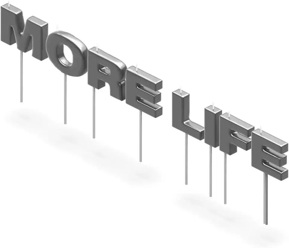 Official More Life Birthday Cake Candles Set
