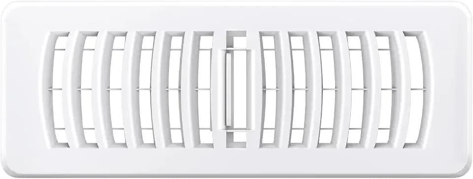 Floor Regsiter 3x10, Walkable Floor Vent Cover for Home Floor Wall Ceiling, Quiet Easy Adjust Air Supply Lever Register Grilles-White