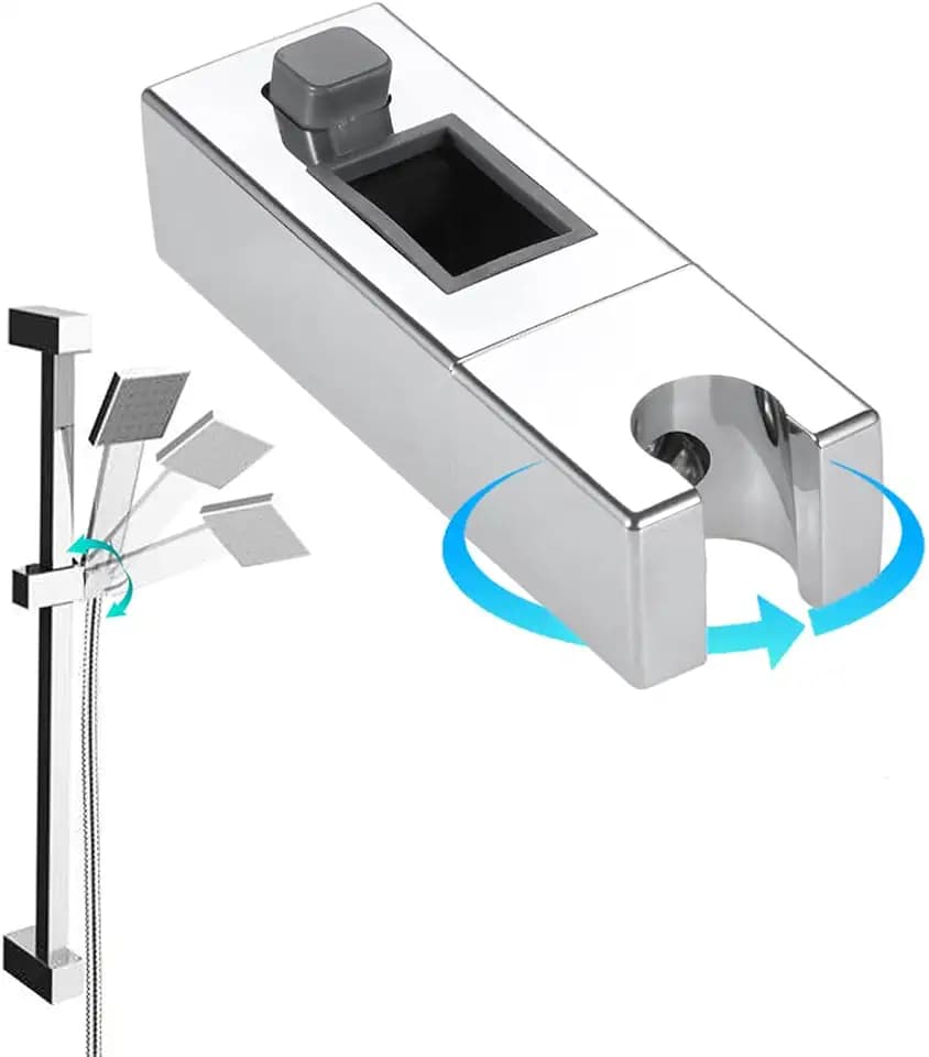 Duschkopf-Gleiter-Halterung für 18mm×30mm rechteckige Schieberstange, verstellbar, Badezimmer, Handbrause, Sprühkopf, Wandhalterung, feste Halterung