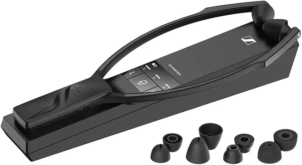 Der kabellose, digitale TV-Kopfhörer RS 5200 von Sennheiser,Kristallklarer Sound, drei verschiedene Hörprofile, Sprachverständlichkeitsfunktion, digitale oder analoge Verbindung, Reichweite 70 m