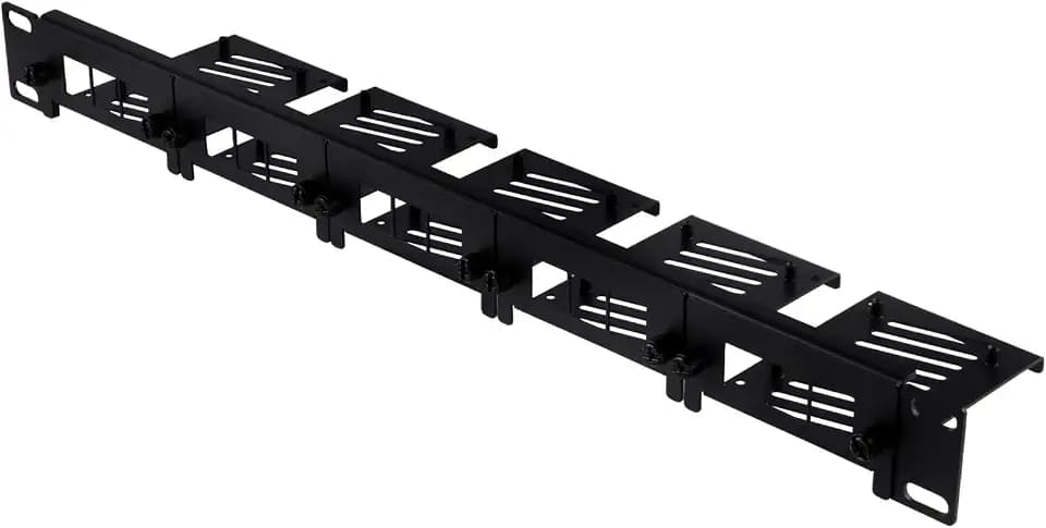GeeekPi 19 Zoll 1U Rackmount für Raspberry Pi 5/4B/3B+/3B, mit abnehmbaren Fronthalterungen, kompatibel mit 19 Zoll Serverschränken