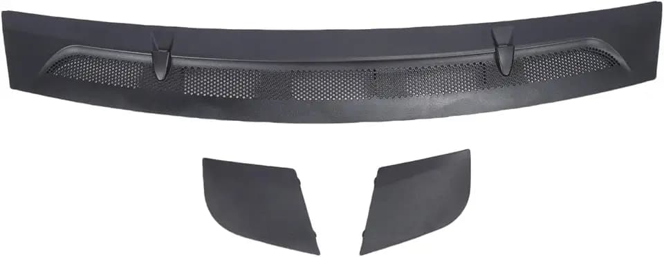 Asixxsix Hood Entlüftungsabdeckung Kühlergrill Set, 3PCS Schwarze ABS-Kunststoff-Ersatz für W245 B Klasse B180 B200 2005-2011, A1698360018, A1698300275, A1698300375