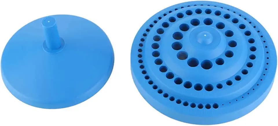 Bohrer Aufbewahrungsbox, 1-13 mm runde Form Hartplastik Bohrer Organizer Aufbewahrungskoffer Ständer 100 Stück Loch
