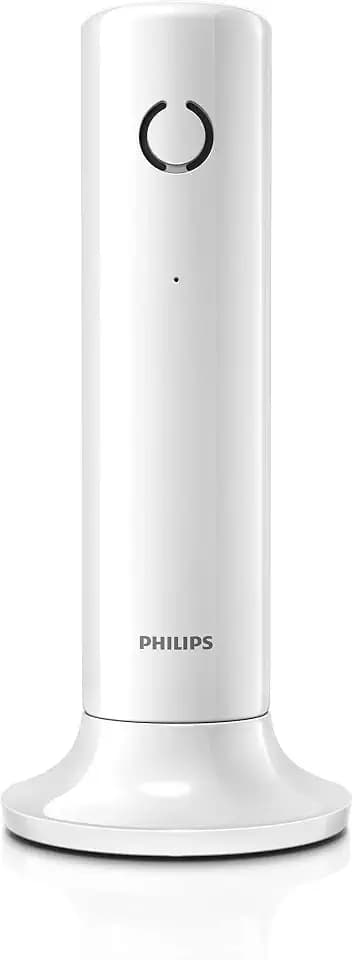 Philips Telefon Linea M4501W/01 Single - Festnetztelefon Schnurlos - DECT Telefon mit 16h Sprechzeit - Haustelefon mit 1,6 Zoll Display - 180h Standby - Weiß