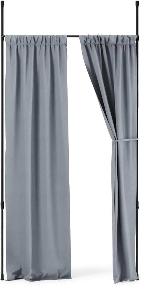Umbra Anywhere Expandable Curtain Rod and Room Divider, Matte Black
