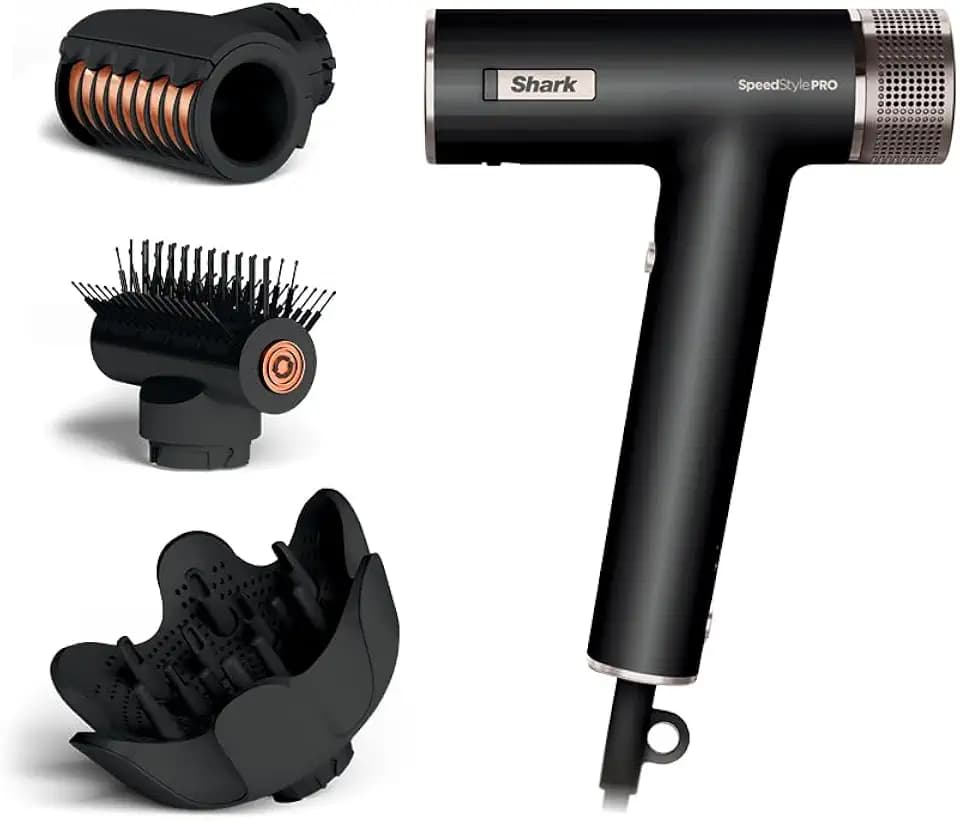 Shark SpeedStyle Pro Ionic Hair Dryer, Scalp Shield, Curly-Coily, HD732