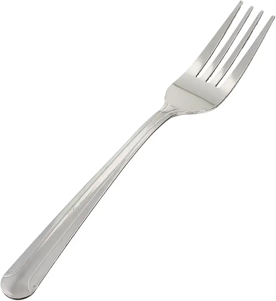 Winco 12-Piece Dominion Heavy Weight Dinner Fork Set, 18-0 Stainless Steel, 4.5"L x 0.63"W, Silver