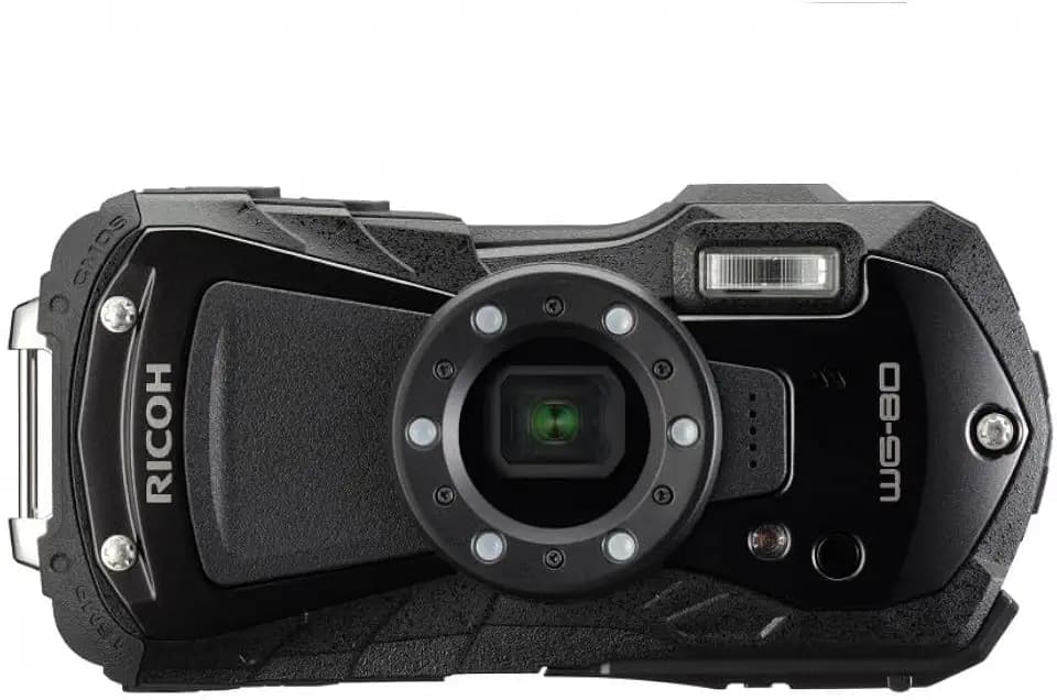Ricoh WG-80 Schwarz wasserdichte Digitalkamera - stoßsicher frostsicher drucksicher 03122