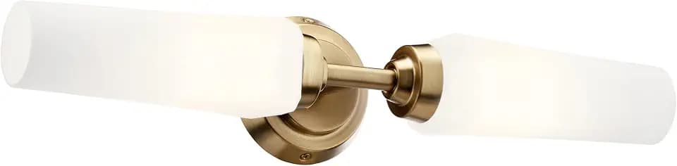 Kichler Truby 2-Light Bathroom Vanity Light, Champagne Bronze