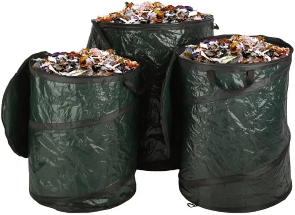 Wakeman Outdoors Collapsible Trash Can, 44-Gal, 29.5-Gal, 23.1-Gal, 3-Pack