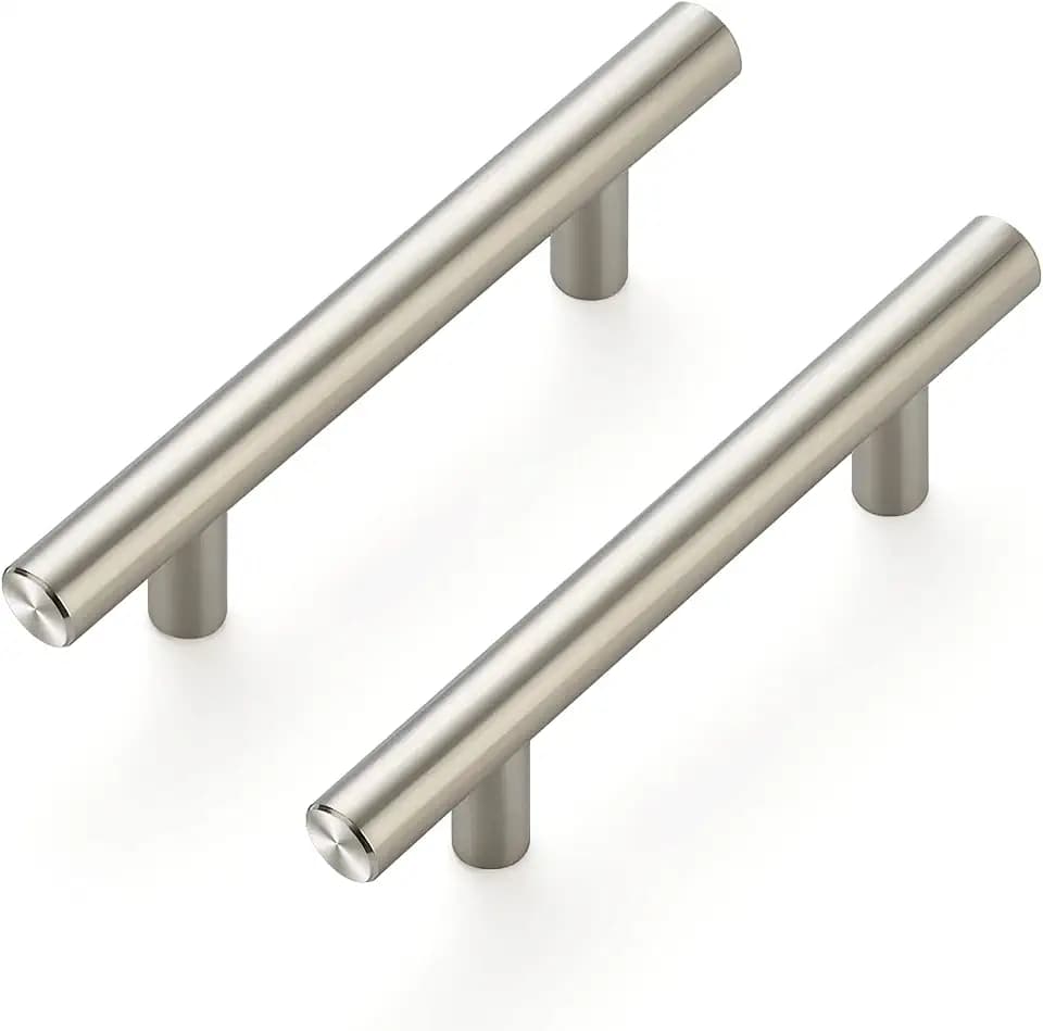Ravinte Cabinet Handles, Brushed Nickel,5" Length,3" Hole Center,30 Pack
