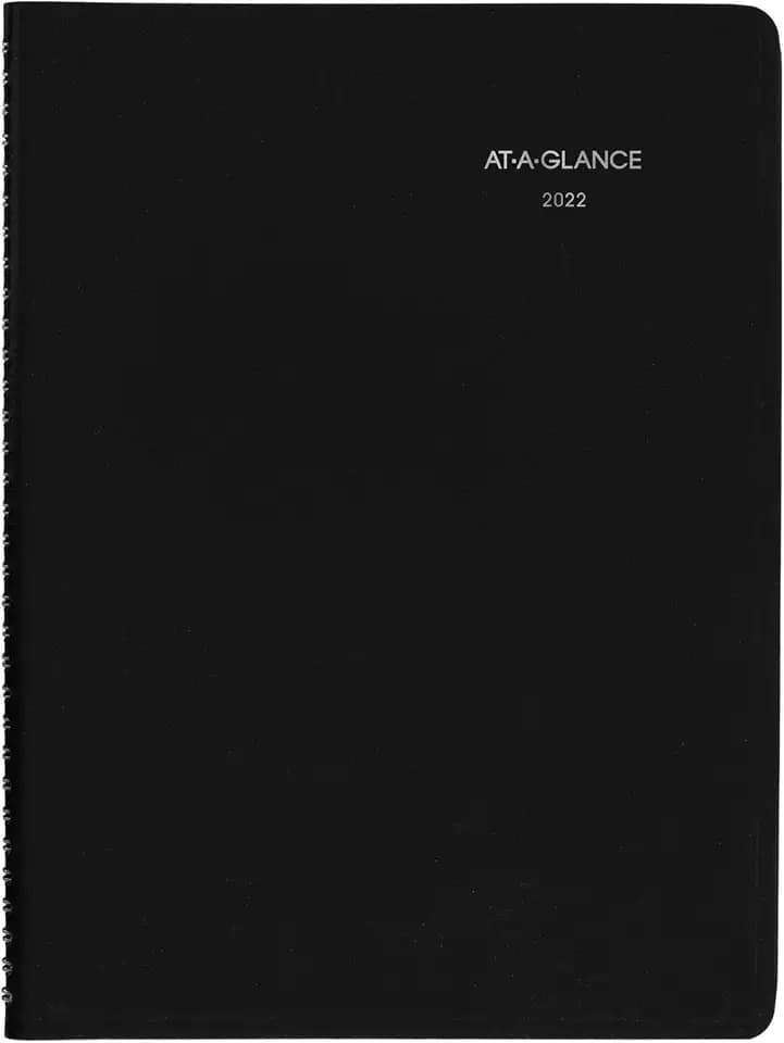 2022 Weekly Appointment Book & Planner by AT-A-GLANCE, 8" x 11", Large, DayMinder, Black (G52000)