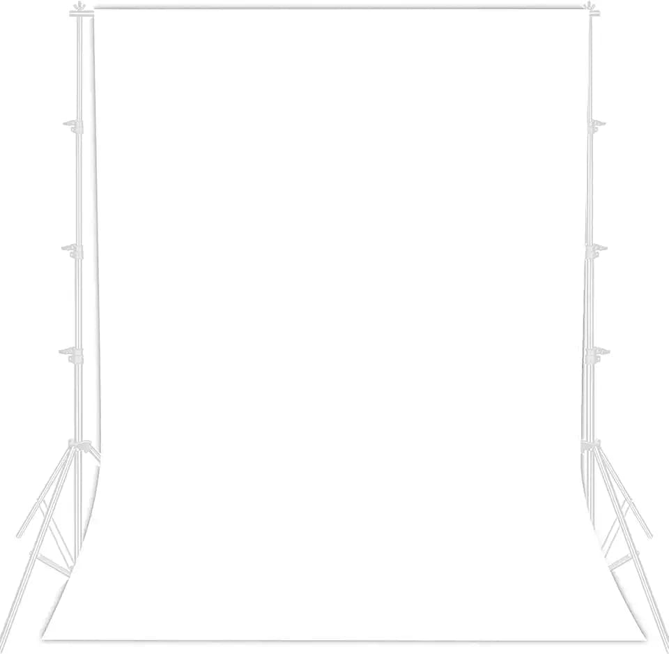 Sunshine smile Fotostudio Hintergrund für Fotografie,Faltbare Weiß Screen,3 x 3m Foto Hintergrund Weißscreen Stoff,Modefotografie Weißscreen,Videoaufnahme Weißscreen,Weißscreen