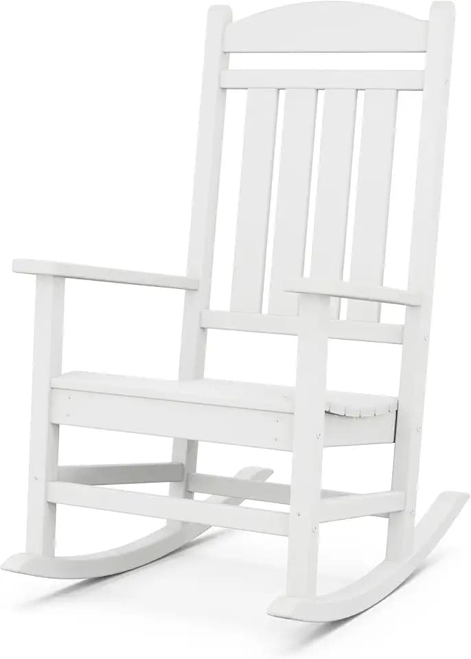 POLYWOOD Presidential Rocking Chair in White