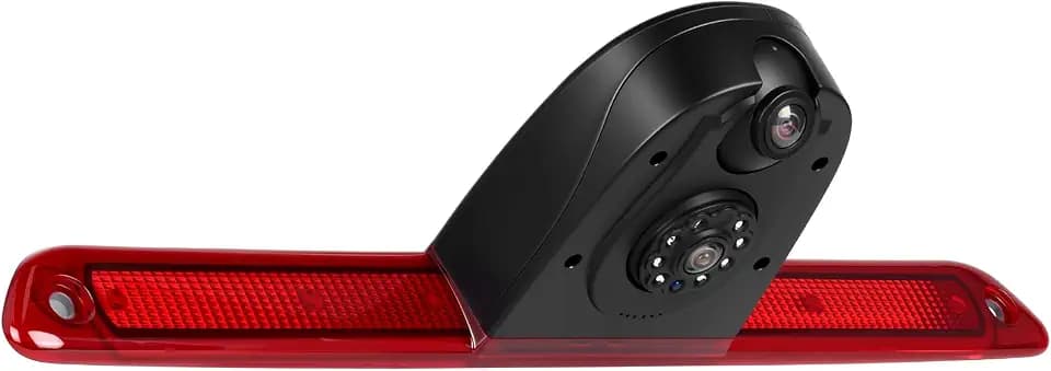 Rückfahrkamera für Mercedes-Benz Sprinter W906 2007–2019, Drittes Bremslicht Kamera mit Nachtsicht, P67 Wasserdicht, 140°-Blickwinkel, Stabile Kabelverbindung 720P 1,0 Megapixel Dual Kamera