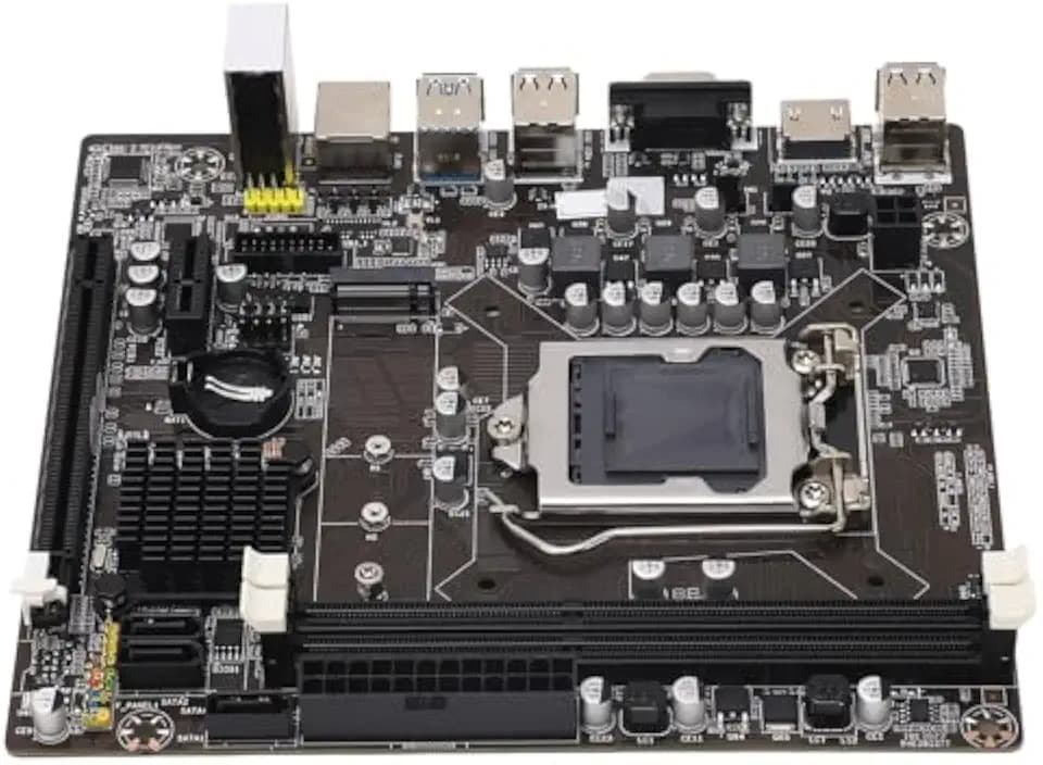 Gaming Motherboard DDR3, 1155 Pins 2 DDR3 100M Mining Motherboard Unterstützt Corei7, I5, I3 (LGA1155) Core Prozessoren, Unterstützt Digitale High Definition Videoausgabe