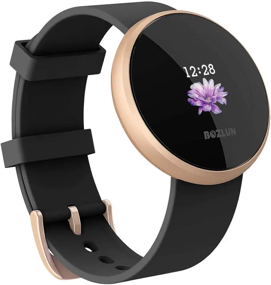 Smartwatch für Männer und Frauen, mit Fitness-Tracker, Pulsuhr mit Farbbildschirm, IP68-wasserdicht, Auto-Wake-Bildschirm