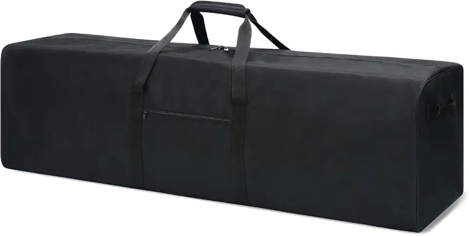 Urbanstand 52 inch Foldable Duffel Lock Zipper Travel Camp, Black