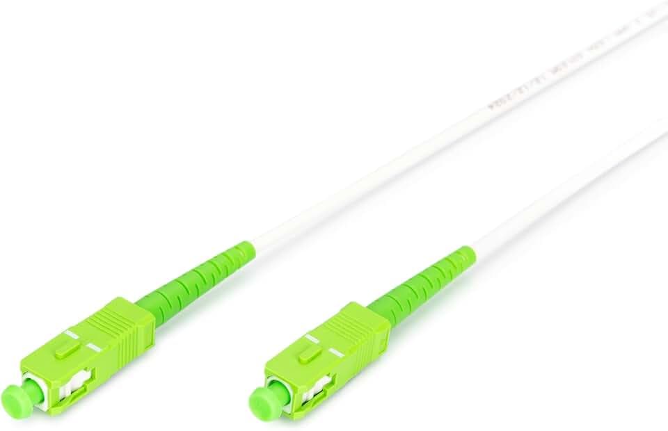 DIGITUS Glasfaserkabel OS2 – 20 m – SC/APC zu SC/APC – Stahlarmiert