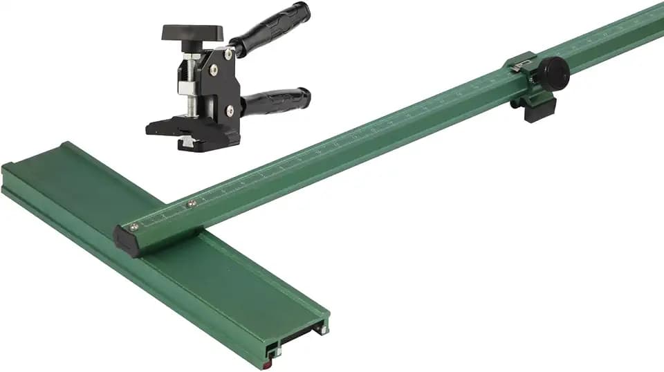 Manual Tile Cutter with Tungsten Carbide Scoring Wheel, Precision Straight Cuts, Adjustable T-Bar Guide for Porcelain & Ceramic Tile, Home Renovation Tool for Floor & Wall Tiles
