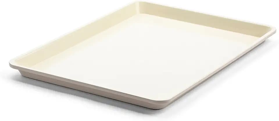 GreenLife 18” x 13” Ceramic Nonstick Half Cookie Sheet, Taupe