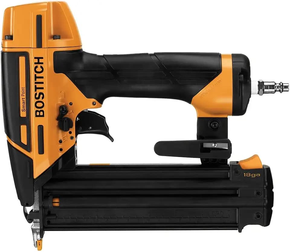 BOSTITCH Brad Nailer Kit, 18GA, Smart Point, Pneumatic (BTFP12233)